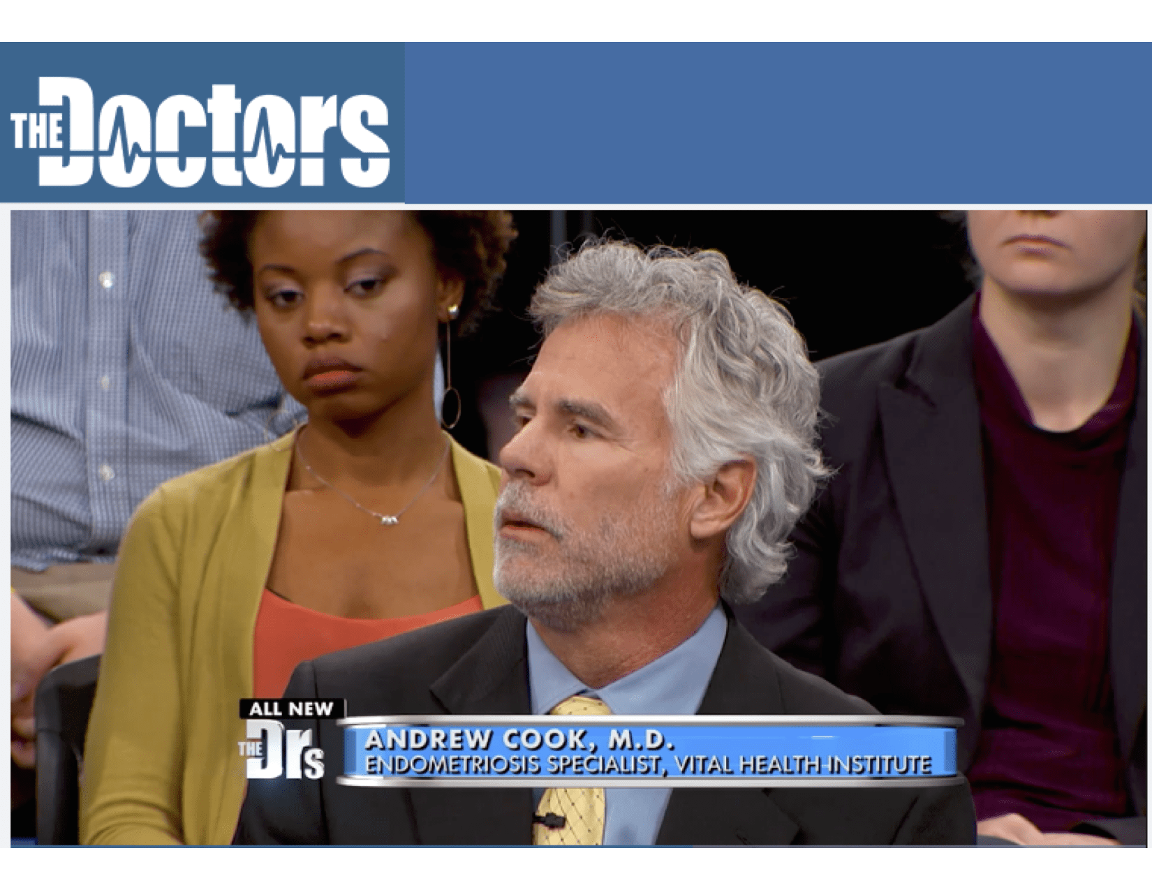 Dr Cook appears on The Doctors : 12-5-16